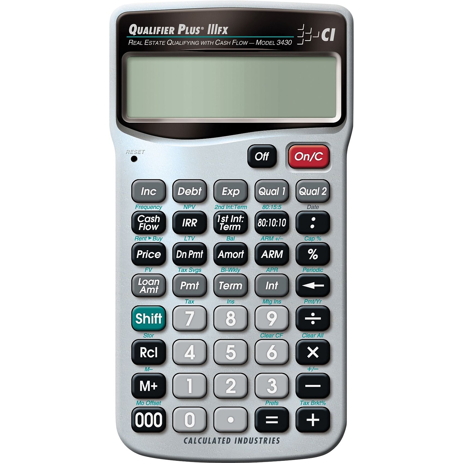 Calculated Industries Qualifier Plus IIIFX® 3430 Real Estate Calculator