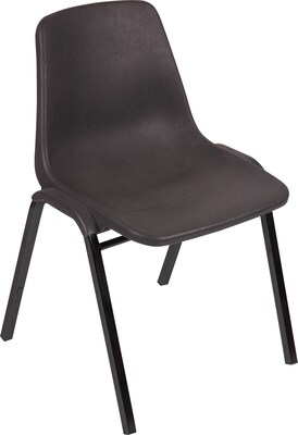 Lorell Molded Stacking Chair, 19.3W x 19.3D x 31H, Black, 4/Carton (LLR85567)