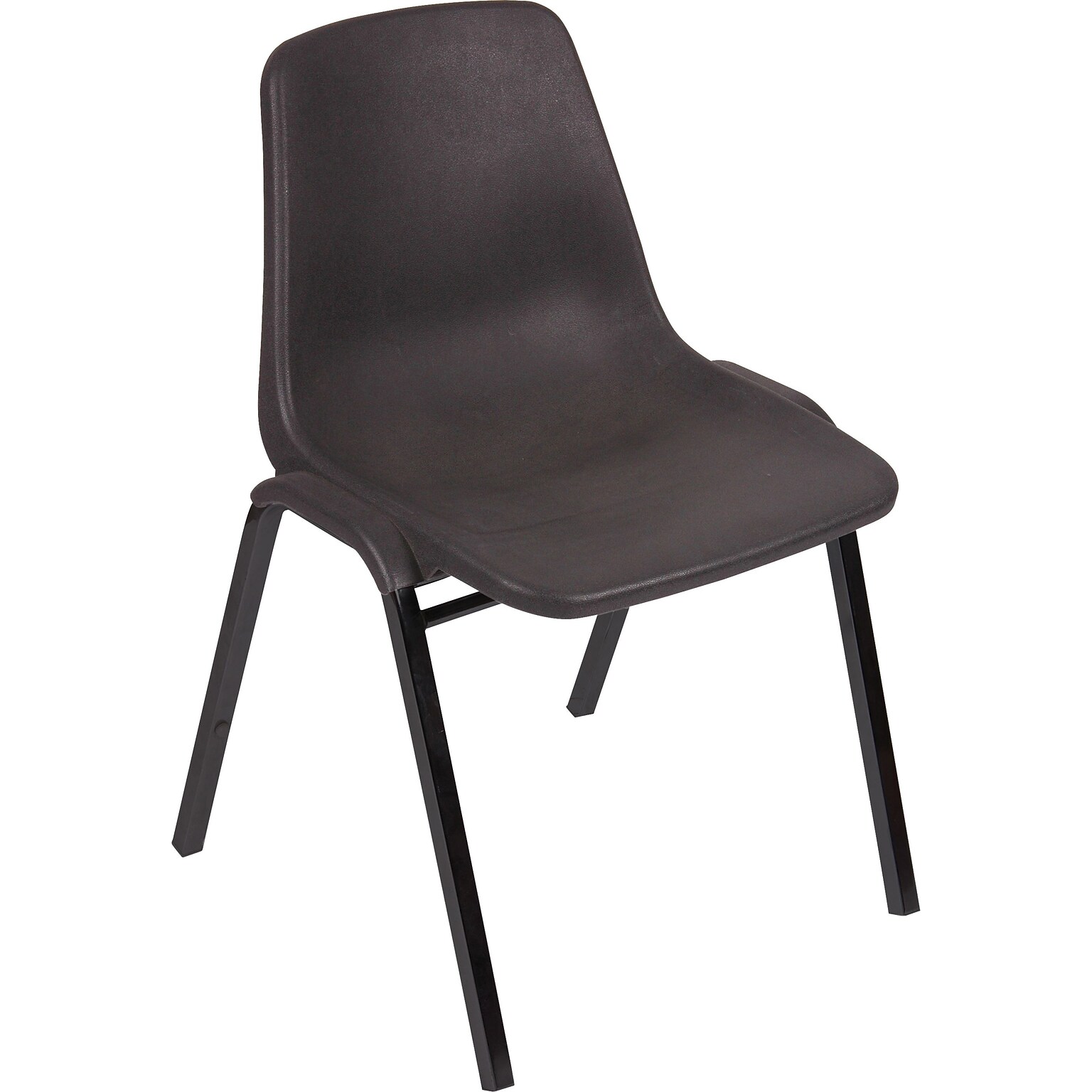 Lorell Molded Stacking Chair, 19.3W x 19.3D x 31H, Black (LLR85567)
