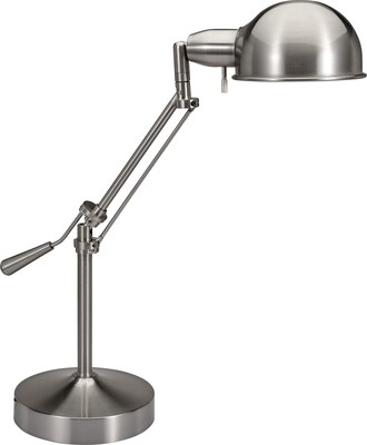 V-LIGHT Full Spectrum Tilt-Arm Metal Desk Lamp, 24H, Brushed Nickel (VS687372BN)