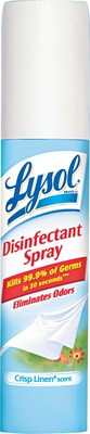 Lysol Disinfectant Aerosol Spray, Crisp Linen, 1 oz., 12/Carton (1920079132C)