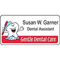 Medical Arts Press® Dental Designer Name Badges; Standard, Smile Team® with Brush