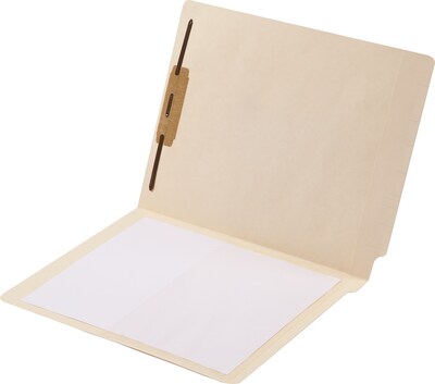 Medical Arts Press® End-Tab Folders with Poly Pockets; 1 Fastener