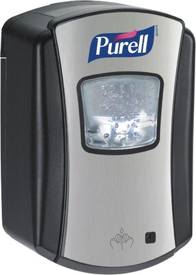 Purell Advanced LTX-7 Automatic Wall Mounted Hand Sanitizer Dispenser, Black/Chrome (1328-04)