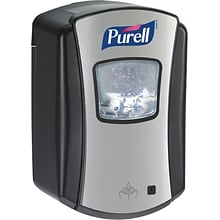 Purell Advanced LTX-7 Automatic Wall Mounted Hand Sanitizer Dispenser, Black/Chrome (1328-04)