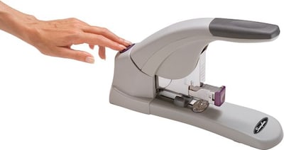 Swingline LightTouch Reduced-Effort Heavy Duty Desktop Stapler, Reduced Effort, 120-Sheet Capacity, Gray/Silver (90010)