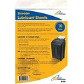 Royal Sovereign CRS-SLS Shredder Lubricant Sheets, 10/Pack