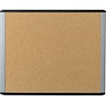 U Brands MOD Cork Bulletin Board, Black and Gray Frame, 20 x 16 (390U00-01)