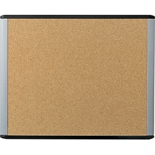 U Brands MOD Cork Bulletin Board, Black and Gray Frame, 20 x 16 (390U00-01)