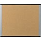 U Brands MOD Cork Bulletin Board, Black and Gray Frame, 20" x 16" (390U00-01)