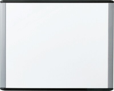 U Brands MOD Magnetic Dry Erase Whiteboard, 20 x 16, Black and Gray Frame (381U00-01)