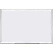 U Brands Basics Magnetic Dry Erase Whiteboard, 35 x 23, Silver Aluminum Frame