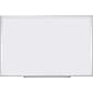 U Brands Basics Magnetic Dry Erase Whiteboard, 35" x 23", Silver Aluminum Frame