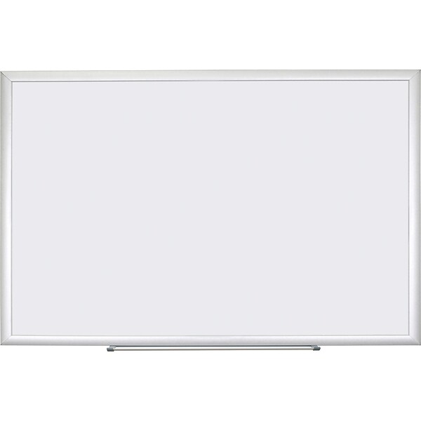 U Brands Basics Magnetic Dry Erase Whiteboard, 35 x 23, Silver Aluminum Frame