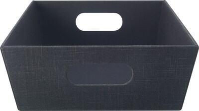 Quill Brand® Cloth Letter Bin, Charcoal