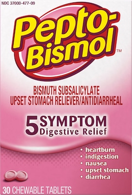 Peptol-Bismol 30 Chewable Tablets/Box