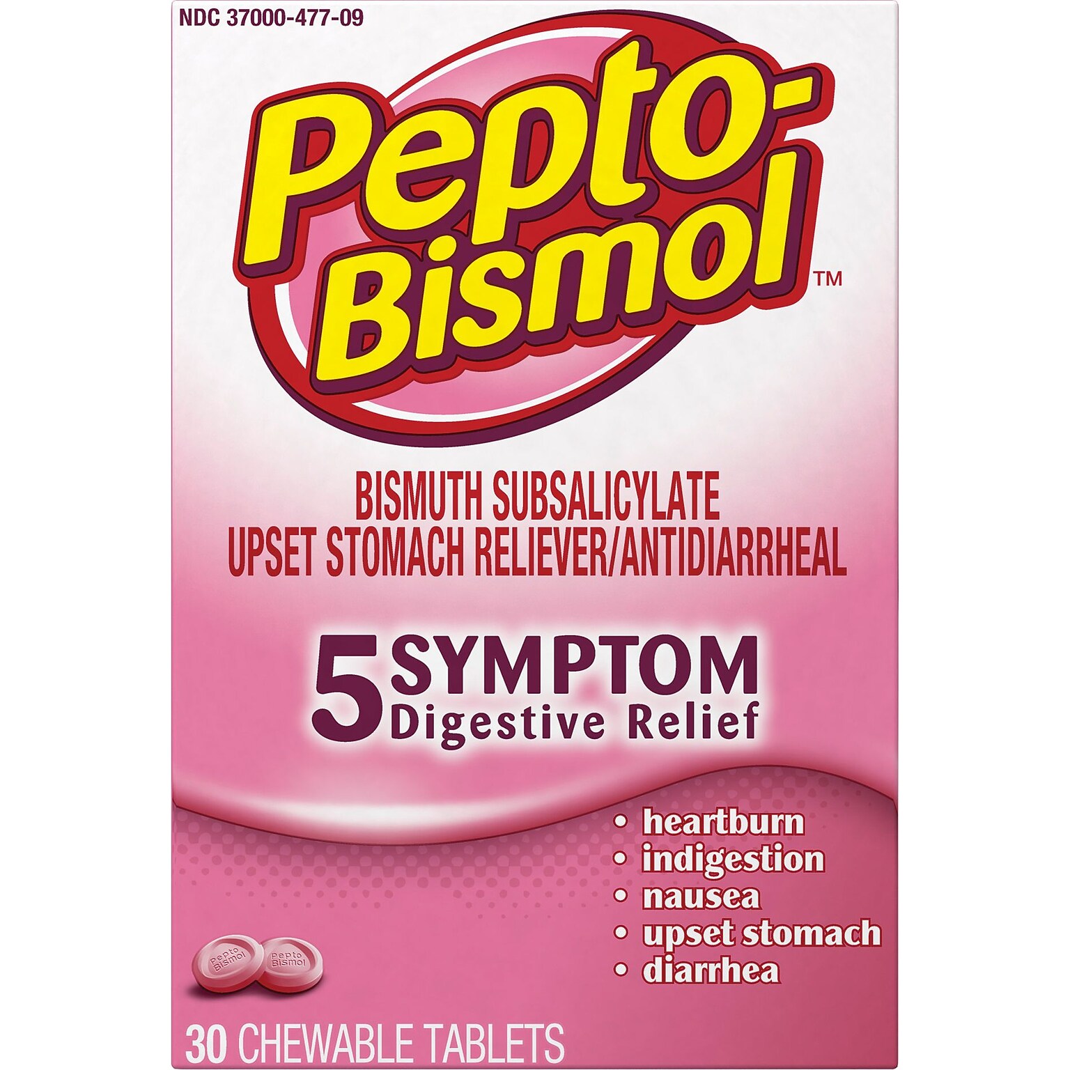 Pepto-Bismol™ Chewable Tablets; Original, 30/Box