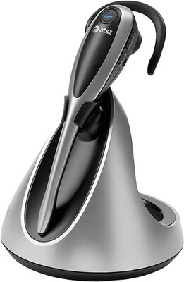 AT&T TL7600 DECT 6.0 Cordless Expansion Headset and Charger Black & Silver