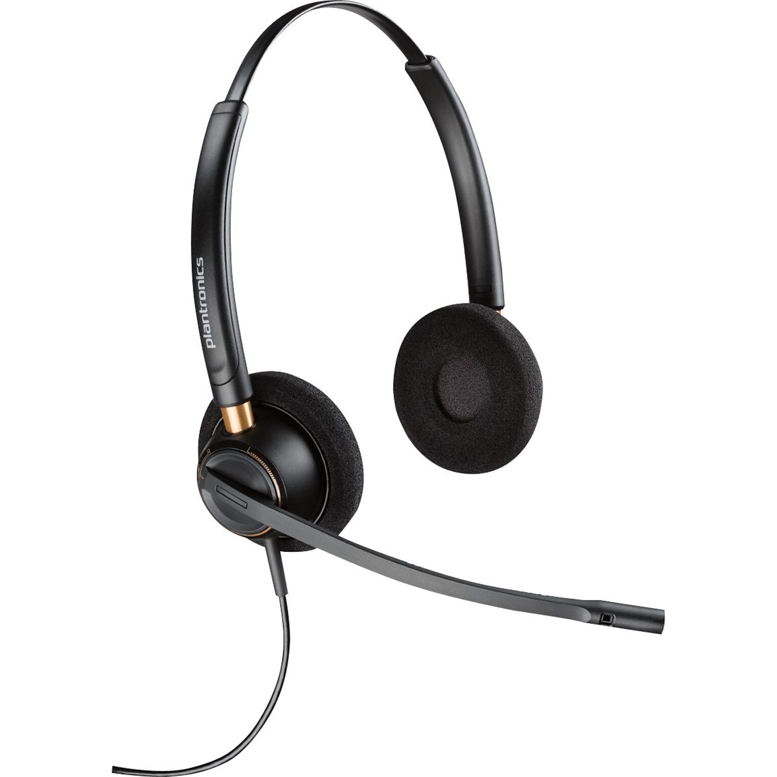 Poly EncorePro HW520 Binaural Customer Service Headset, Black  (89434-01)