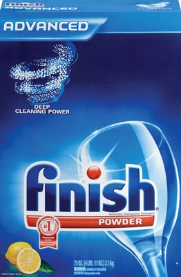 Finish® Automatic Dishwashing Powder; Lemon Scent, 75oz./Box, 6 Boxes/Case