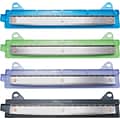 6-Sheet Binder Three-Hole Punch, 1/4 Holes, Assorted Colors