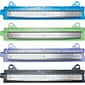 6-Sheet Binder Three-Hole Punch, 1/4" Holes, Assorted Colors