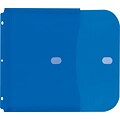 Poly Binder Pockets, 11 1/2 x 9 1/4, Blue, 5/Pk