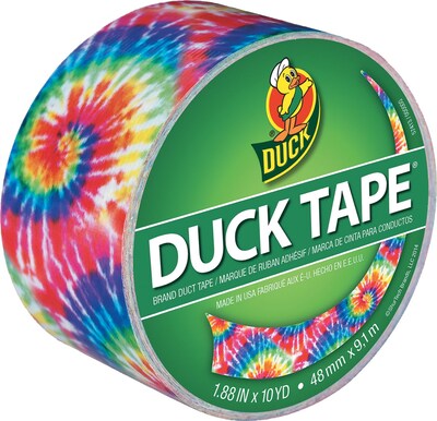 Colored Duct Tape, 1.88" x 10 Yds., 3" Core, Love Tie Dye