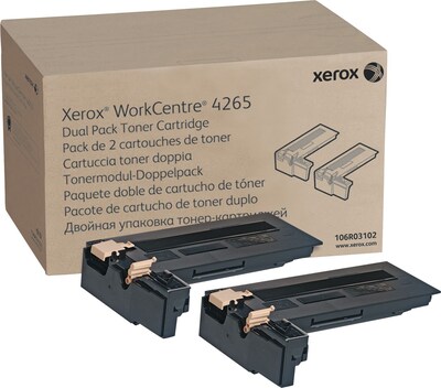 Xerox 106R03102 Black Extra High Yield Toner Cartridge, 2/Pack