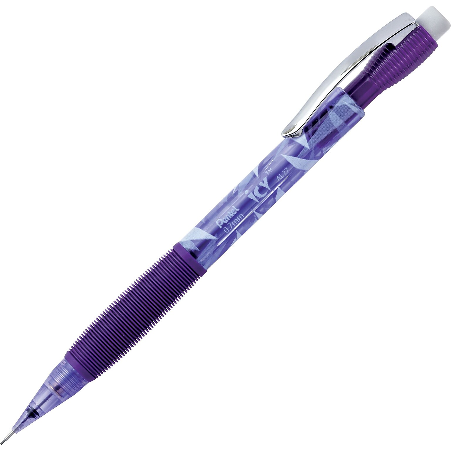 Pentel Twist-Erase Mechanical Pencil, 0.7mm, #2 Soft Lead, Dozen (AL27TV)