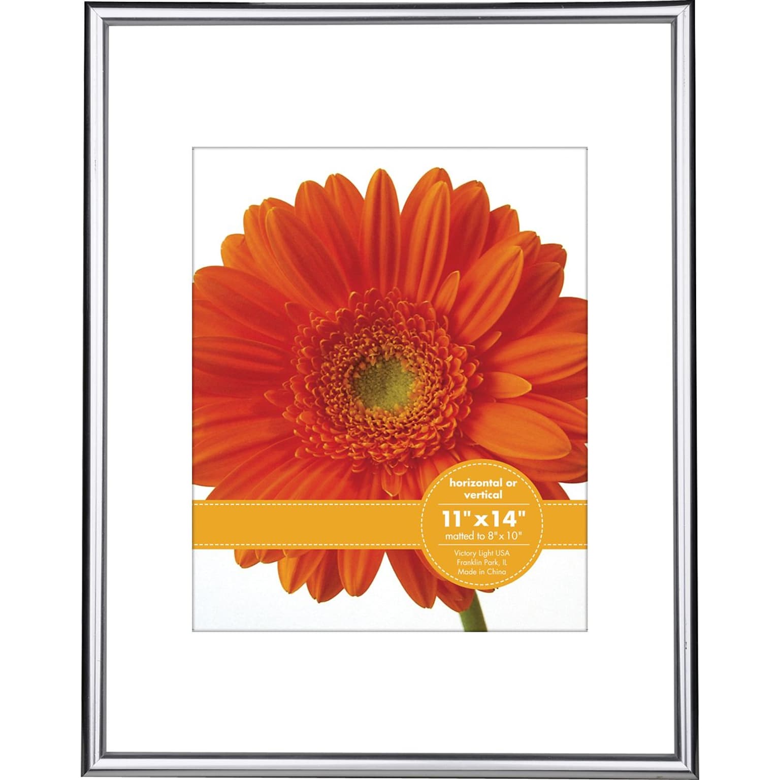 V-Light 11 x 14 Poster Frame, Silver (VF2001B.1114S)