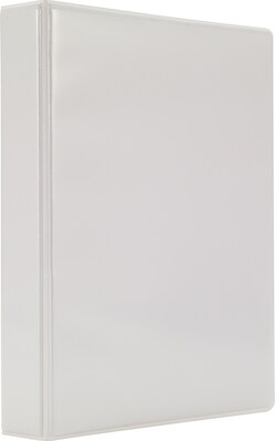 Staples® Economy 1 3 Ring Mini Binder, White (26644)