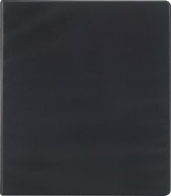 Staples® Standard 3 3 Ring Non View Binder, Black (26596)
