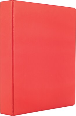 Staples Simply Standard 1.5 3-Ring Non-View Binder, Red (26583)