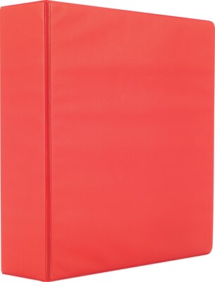 Standard 3" 3 Ring Non View Binder, Red (26589)
