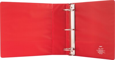 Standard 3" 3 Ring Non View Binder, Red (26589)