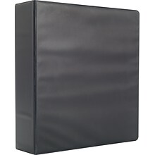 Staples® Standard 3 3 Ring Non View Binder, Black (26596)