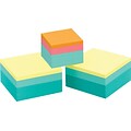 Post-it® Notes, 3 x 3, with Bonus 2 x 2 Cube, 2 Pads/Pack (2053SPVAD)