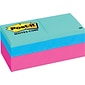 Post-it® Notes Cube, 2" x 2", Pink Wave, 2 Pads/Pack (2051-FLT-2PK)