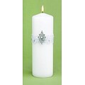 HBH™ 9(H) x 3(Dia) Sparkling Elegance Unity Candle, Ivory