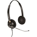 Plantronics® EncorePro HW520V® Over-The-Head Binaural Voice Headset W/Noise-Cancelling Mic, Black