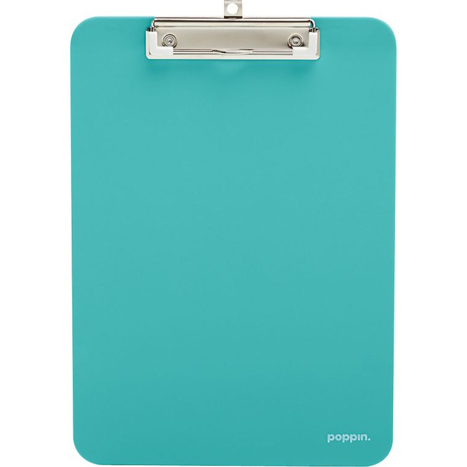 Poppin Plastic Clipboard, Letter Size, Aqua (101348)
