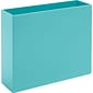 Poppin Plastic File Box, Letter Size, Aqua (101274)