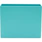 Poppin Plastic File Box, Letter Size, Aqua (101274)