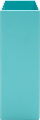 Poppin Plastic File Box, Letter Size, Aqua (101274)