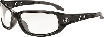 Ergodyne Skullerz® Valkyrie-AF Safety Glasses, Black/Clear, Anti-Scratch/Fog