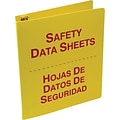 Accuform Safety Data Sheets 1 1/2 3-Ring A4 Binders, Red/Yellow (SBZRS641)