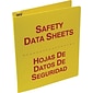 Accuform Safety Data Sheets 2 1/2" 3-Ring  Non-View Binder, Red/Yellow (SBZRS642)