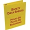 Accuform Safety Data Sheets 2 1/2 3-Ring  Non-View Binder, Red/Yellow (SBZRS642)