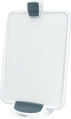 Fellowes I-Spire Series Plastic Document Stand with Clip, White/Gray (9311501)